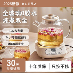 2025新款养生壶炖煮一体花茶壶煮水壶小型一人全玻璃办公室工位