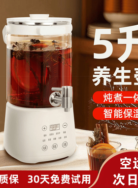 2026新款养生壶炖煮一体家用多功能保温全自动煮水花茶5升大容量