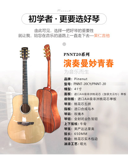 果仁乐器吉他全单系列41PNNT20