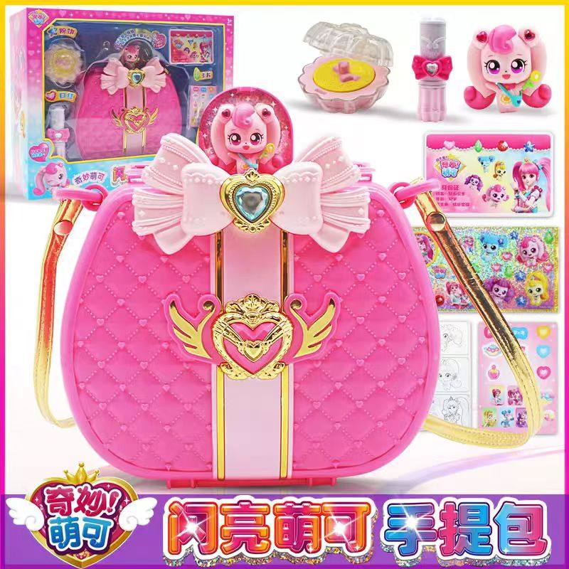 闪亮宝石爱心闪亮萌可手提包图片