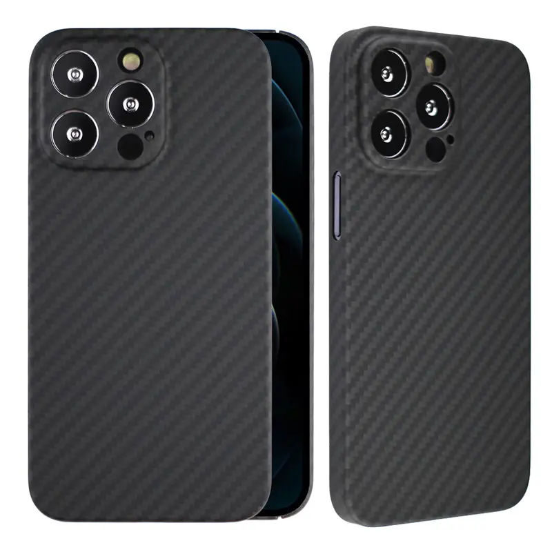 适用15promax手机壳 iphone13芳纶真碳凯夫拉纤维轻薄保护套