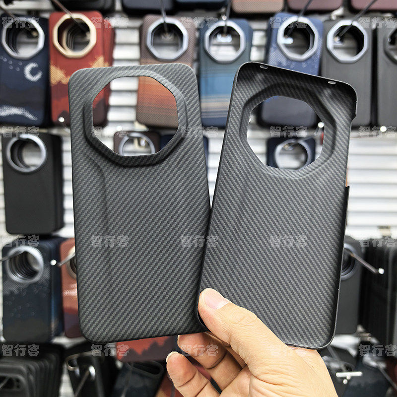 适用华为Mate80RS非凡大师超轻薄凯夫拉碳纤维Mate80商务手机壳