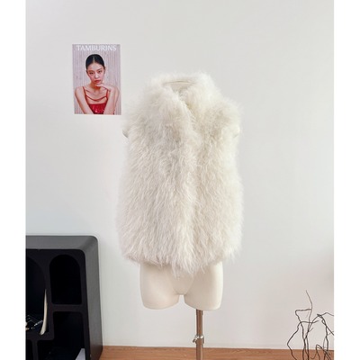 Madofit麻豆 Cashmere晴山暮雪 冬日御寒神器 奢贵山羊绒皮草马甲