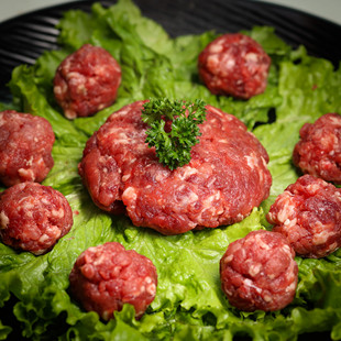 华胜缘清真 牛肉肉馅四斤 冷鲜速冻 厂家直销 谷饲纯干 顺丰包邮