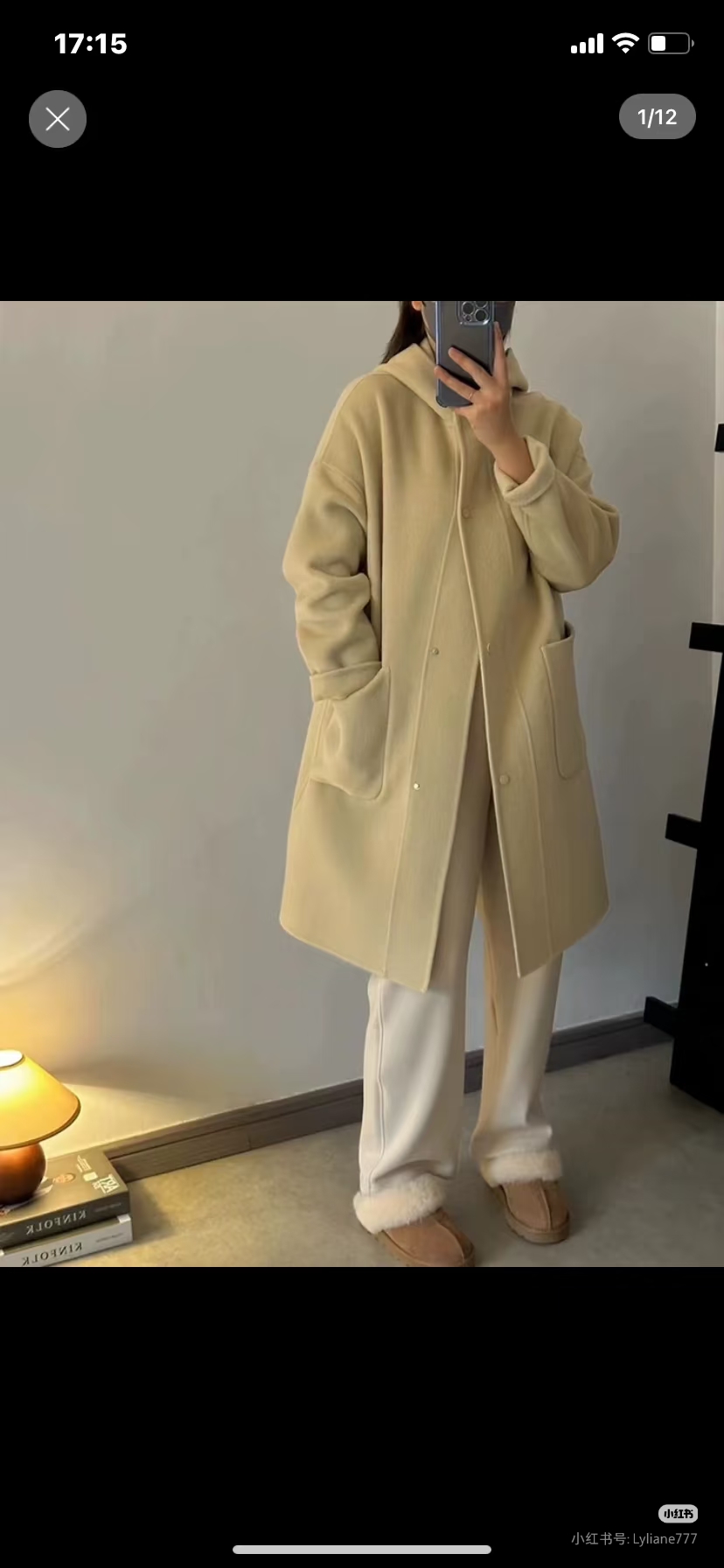 米色双面羊绒大衣女中长款秋季高端小个子羊毛呢外套2025年新款女