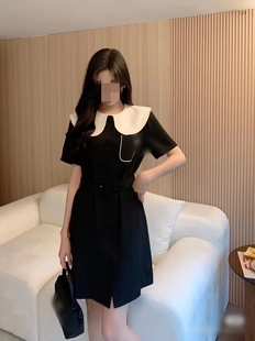 女士气质淑女西装连衣裙m码胸围100长86适合100-120斤带腰带