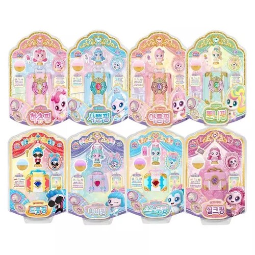 韩国萌可第七季月食月神公主敞篷汽车儿童奇妙女孩过家家玩具套装