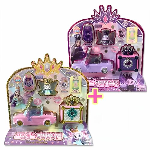 韩国萌可月神公主敞篷车玩具