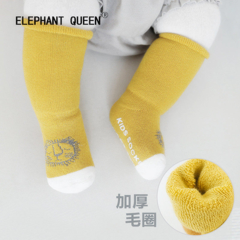 Baby Socks Autumn and winter pure cotton 0-1-35 thickening Loose mouth non-slip newborn baby keep warm towel floorin the Children/Baby/Family fitted , Children's socks( 0-16 Years)  category - from Buy2taobao.com to provide professional Taobao agent buy service