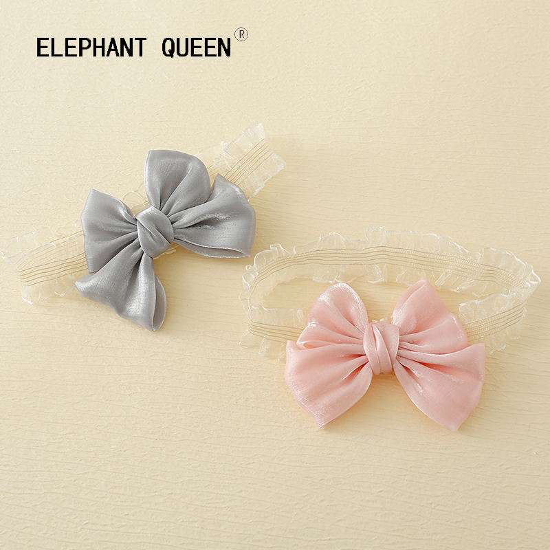 韩版女宝蝴蝶结公主发带满月周岁