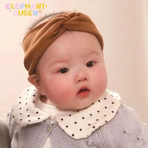 2025婴儿发带护囟门帽男女宝宝交叉春秋护卤门头饰头带遮脑门心