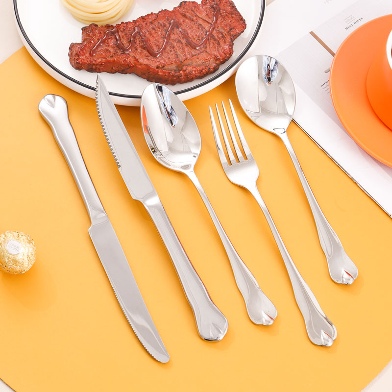 欧式亮面水滴不锈钢刀叉勺餐具