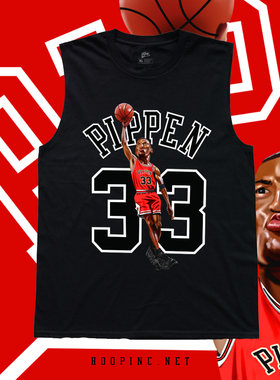 HOOPINC出品  PIPPEN 无袖速干衫 篮球背心训练服