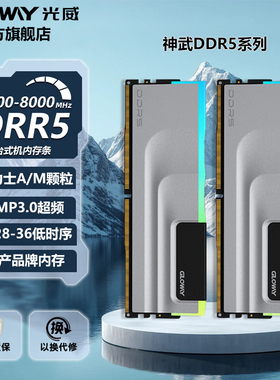 光威神武 32g(16gx2) ddr5 6000 6400 6800 7200 台式机RGB内存条