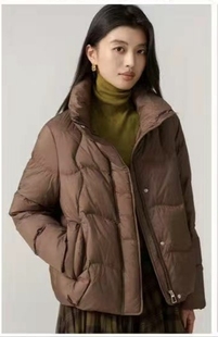 简约保暖立领简约女90白鸭绒羽绒服 时尚 851 新款 芭芭利亚2025冬季