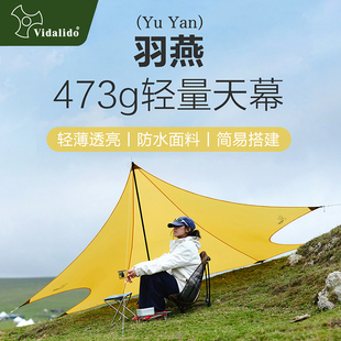 维达利多羽燕轻量化天幕遮挡帐篷户外便携式露营2025年新款