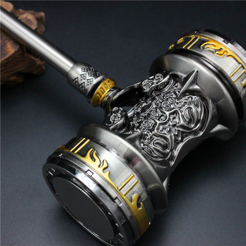 昊天锤斗罗武器大陆模型唐三超特大号实心金属蓝银霸王枪合金玩具