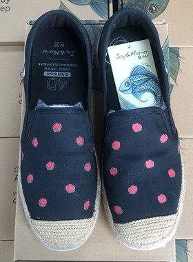 快乐玛丽夏季舒适透气帆布鞋平底懒人鞋休闲一脚蹬浅口女鞋72252W