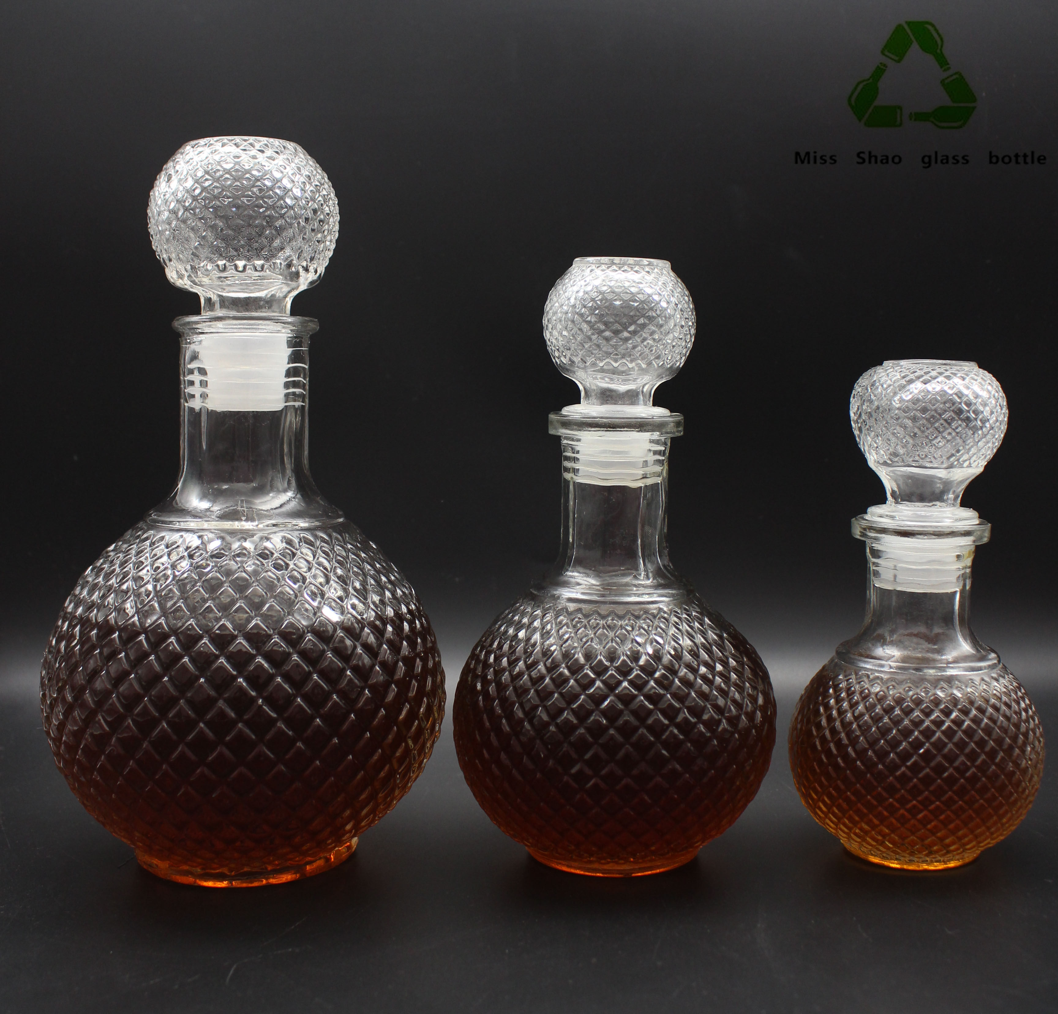 2只包邮无铅加厚玻璃红酒瓶葡萄酿酒器一斤两斤装白酒瓶洋酒瓶