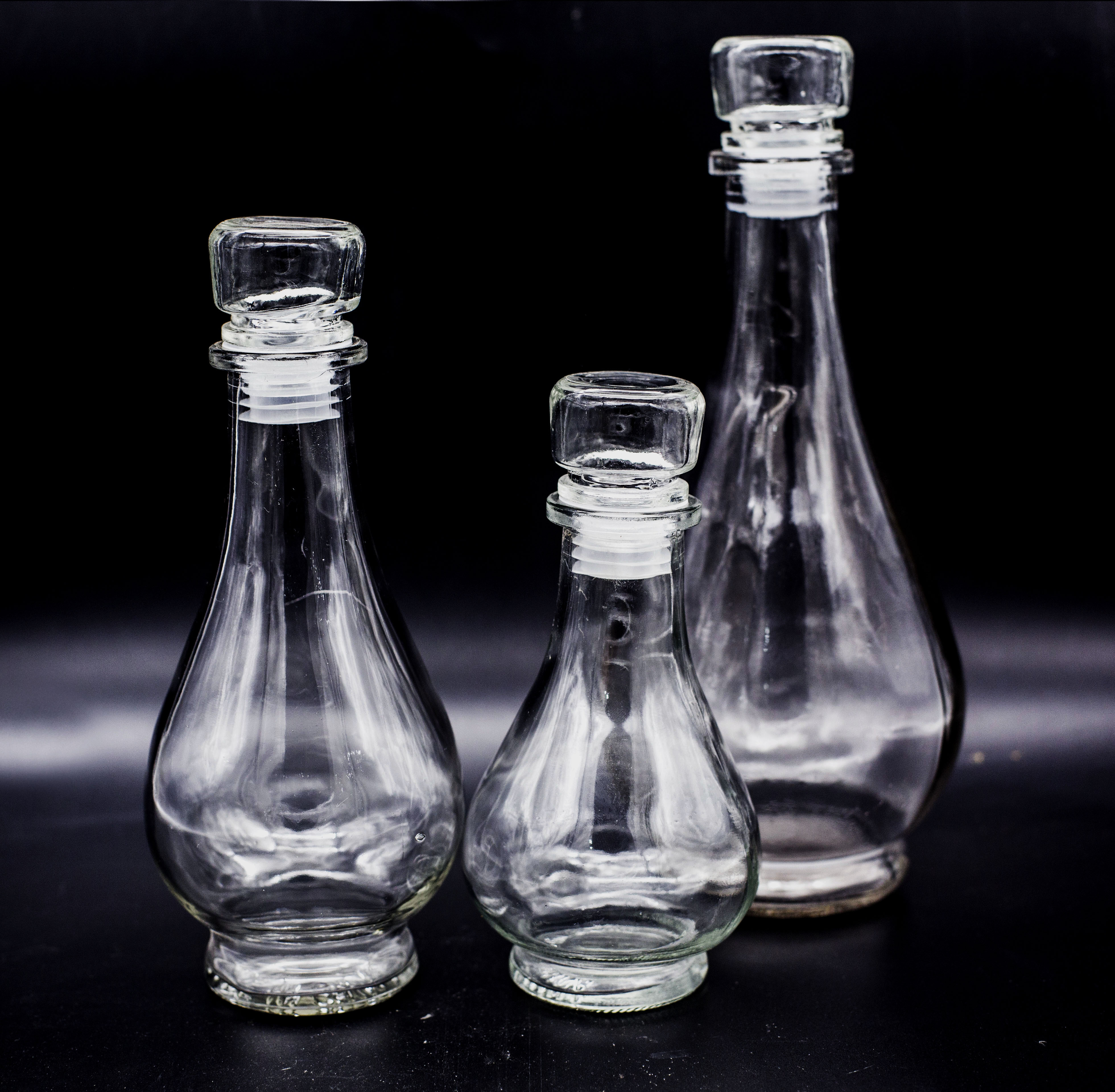 2只包邮玻璃密封无铅加厚酒瓶