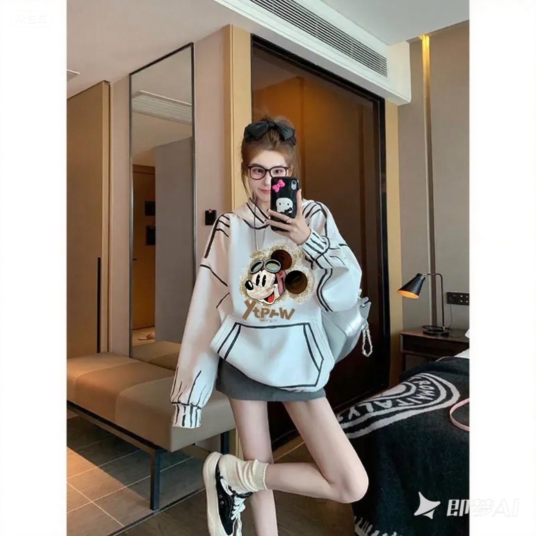 美式复古小众设计感连帽春秋卫衣女新款宽松显瘦冬季加绒加厚外套,女装/女士精品,卫衣/绒衫,淘宝优惠券,粉丝福利购,淘宝优惠卷