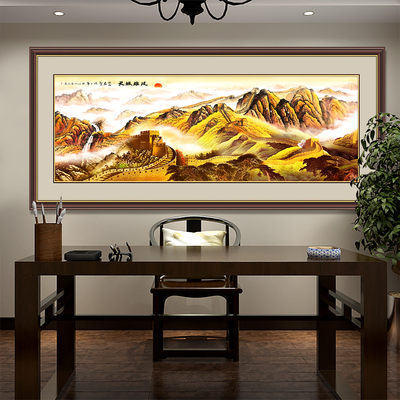 靠山图蝶彩画坊家居中式可装饰画