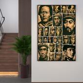 红军长征路革命油画装 饰画学校教育机构爱国主义展厅复古民宿挂画