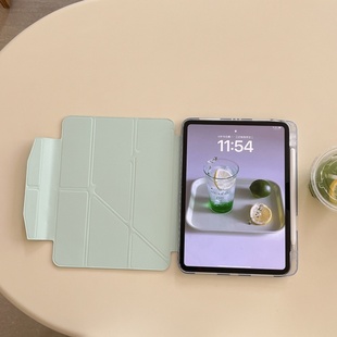 mini6 纯色适用iPad 平板保护套女款 搭扣款 iPad 10.9英寸 2021版 第10代 Pro 网 11英寸 2025版 少女心ipad