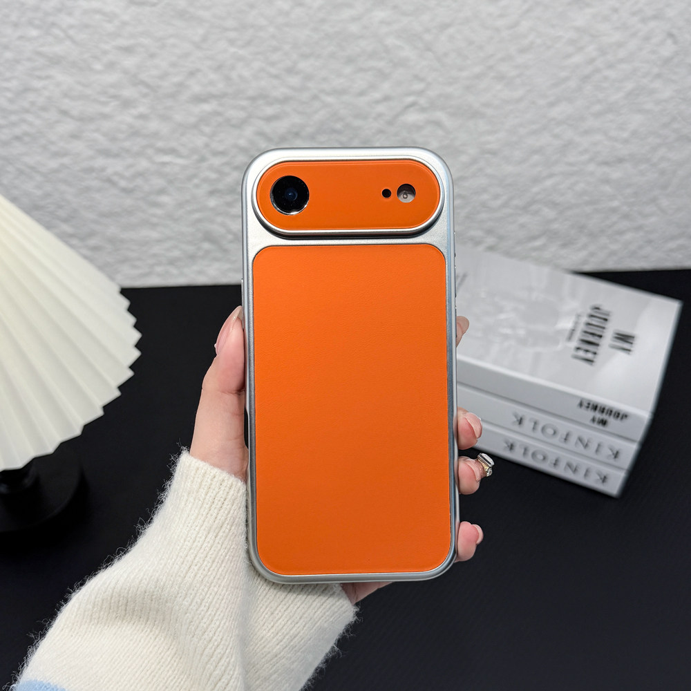 适用于苹果17Air手机壳 镀银苹秒款 带强磁2700高斯 TPU+PC素材+电镀烤漆+N52扇形强磁+液态素皮+全遮镜头片