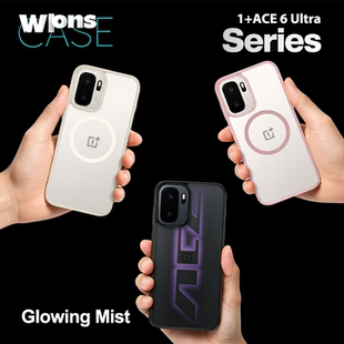wlons 护甲系列适用一加15T手机壳磨砂磁吸oneplusACE6至尊1+13全包磁吸一体按键Ace6防指纹一加15半透明白