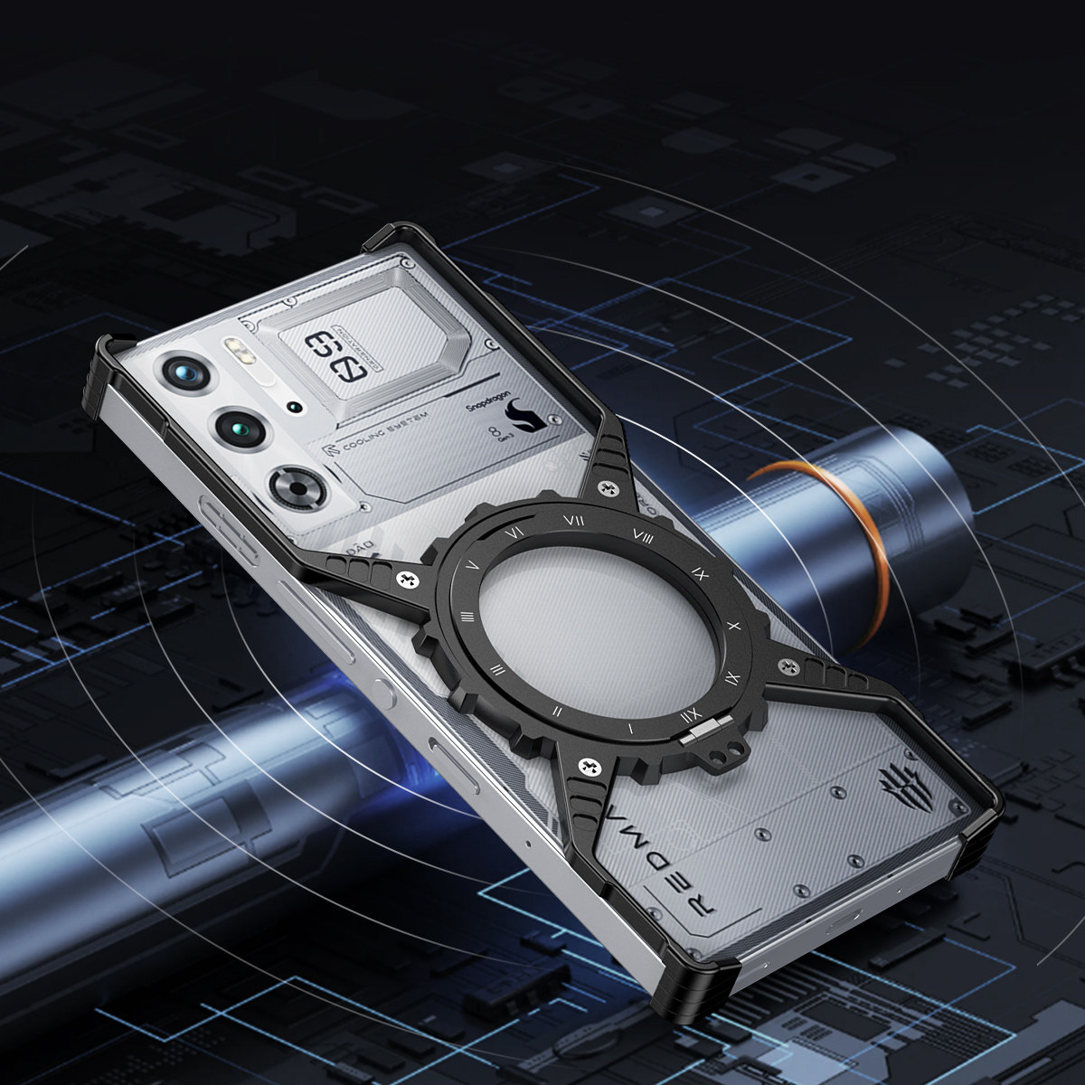 适用于红魔10Pro/红魔10spro金属支架X壳保护套 红魔10Pro+/红魔10spro+手机壳金属无边框裸机手感机