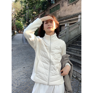 Hers秋冬新款简约日常通勤轻薄含90白鸭绒保暖羽绒服外套女92524