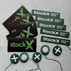 Stockx Green Tag Anti-Theft Buckle Green Cross Anti-Misplacement Buckle Sports Shoes Bags Clothes Tag Accessories Anti-Tamper Label Sticker