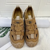 休闲一脚蹬沙滩凉鞋 镂空轻便软底防滑运动凉鞋 高端牛皮凉鞋 清男士