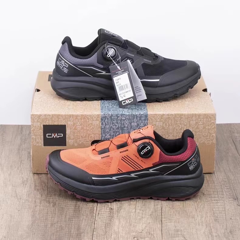 透气防滑旋转纽扣户外徒步登山鞋