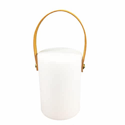 简约白色圆筒氛围灯手提式