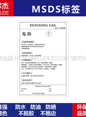 MSDS052-MONTMORILLONITE CLAY-蒙脱土-化工厂安全警告标识标签贴
