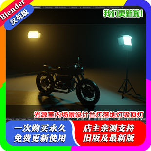 Blender插件 LightPack 01 IES 物理真实灯光预设资产模型灯具
