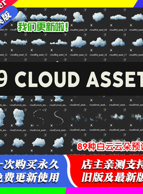 blender插件 Stylized Cloud Generator 风格化云生成器几何节点