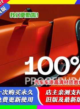 blender插件 Udin Blender Shaders Pro 汽车车漆高清材质着色器