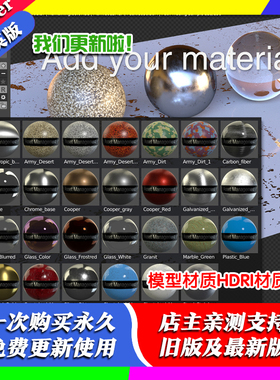 Blender插件 Asset Management 2.80 资产管理模型材质HDRI材质球