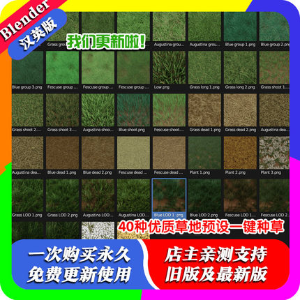 blender插件 Next Scatter V2 散布种草草地预设合集分布散射程序