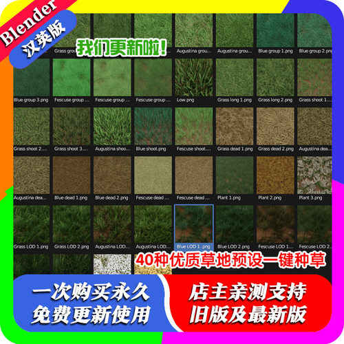 blender插件 Next Scatter V2 散布种草草地预设合集分布散射程序