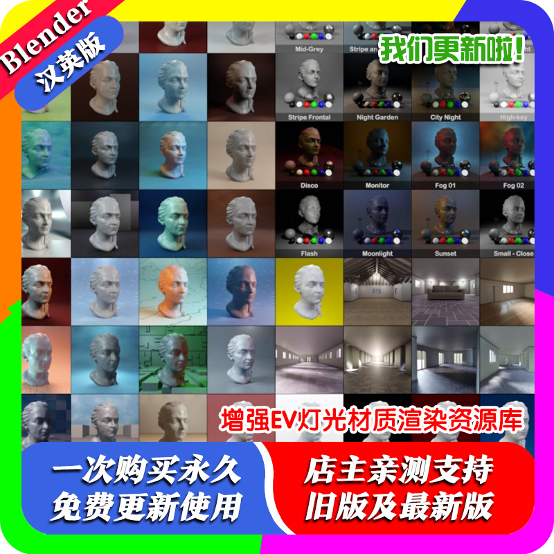 Blender插件 Eevee Production Suite 增强EV灯光材质渲染套装EPS