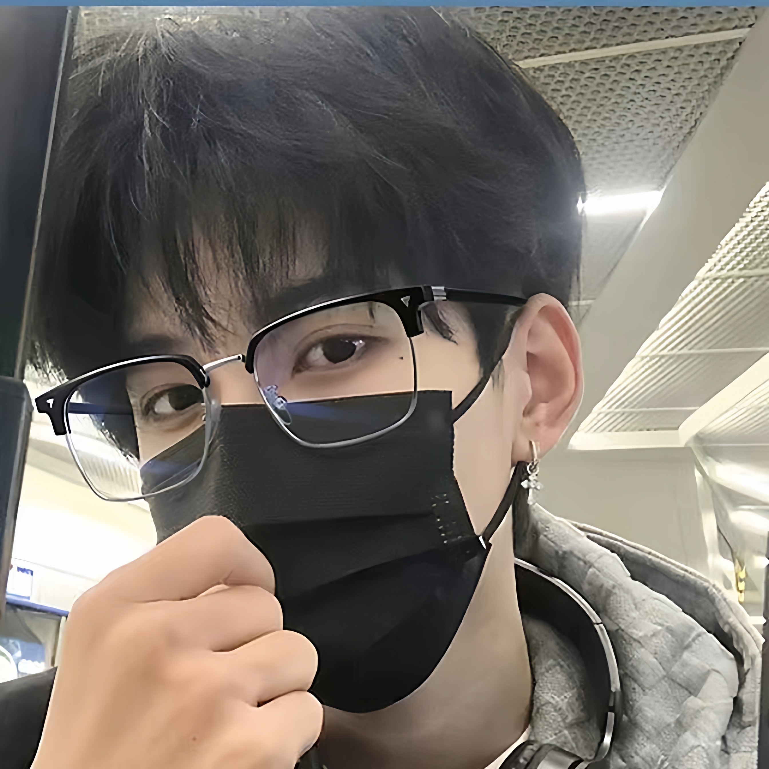 老师同款理工男眉线框防蓝光镜金属半框眼镜男潮流时尚痞帅平光镜