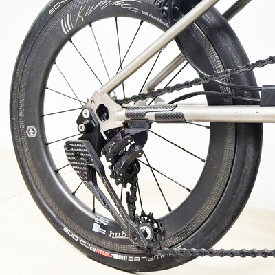 UnionJack 小布折叠车改装配件Pline Tline C5全碳纤张链器升级