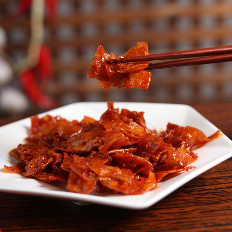 正宗甜辣豆皮延边网红美食小吃朝鲜族风味泡菜下饭菜韩式200g/袋