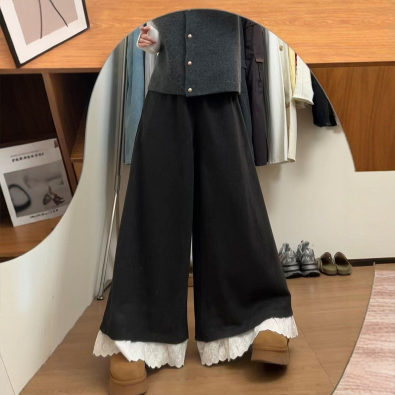 好穿到起飞的蕾丝花边裙裤！