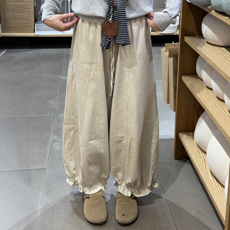 没踩雷！好可爱的阔腿花苞裤！