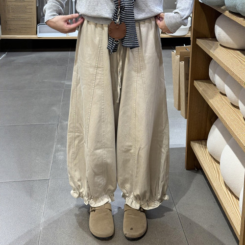 没踩雷！好可爱的阔腿花苞裤！